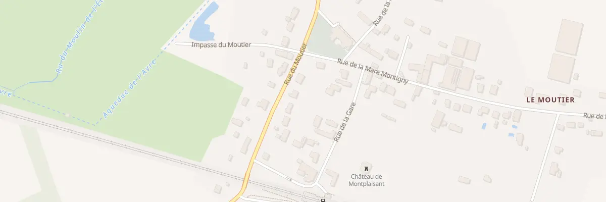 Plan du 25 Rue de Moutier à Orgerus