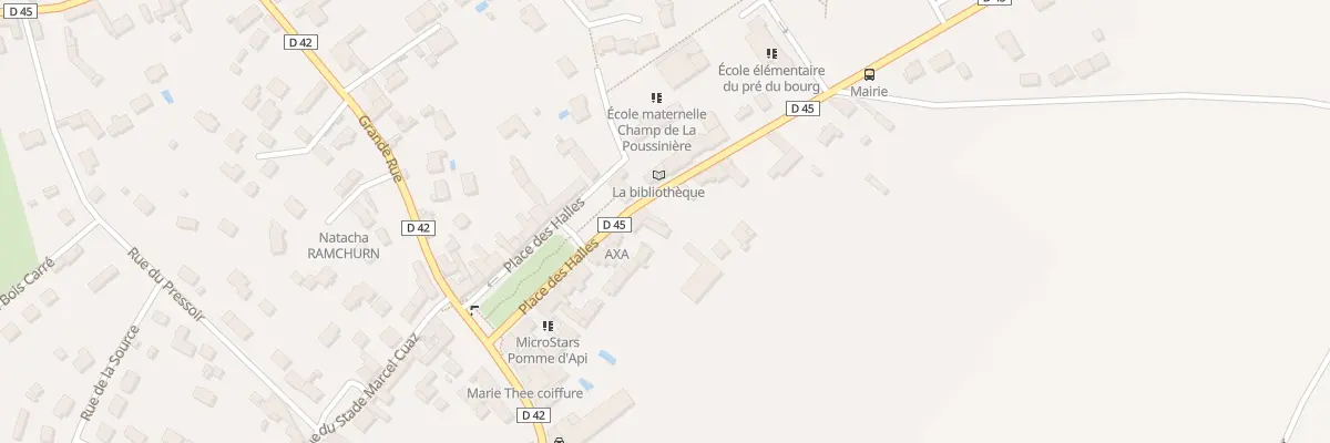 Plan du 30 Pl des Halles à Orgerus