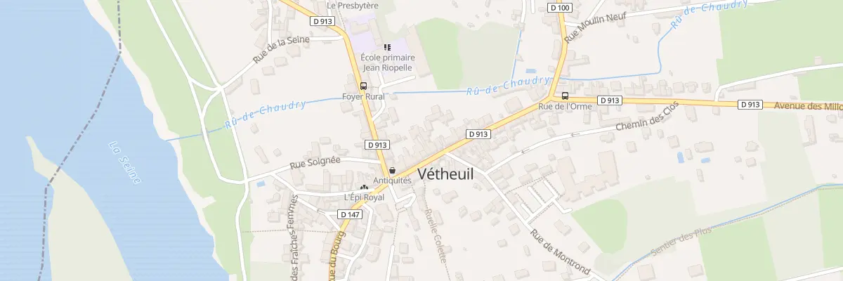 Plan du 13 Grande Rue à Vétheuil
