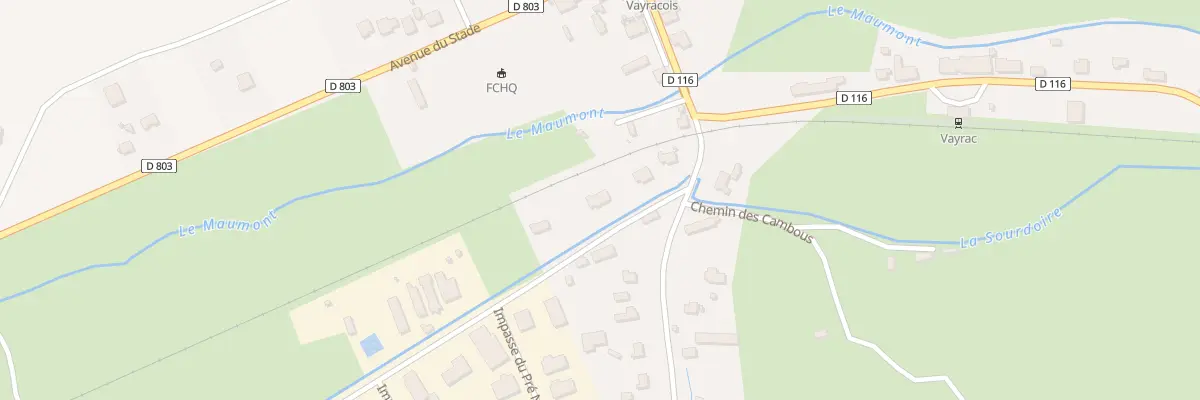 Plan du 64 Rte du Cammas à Vayrac
