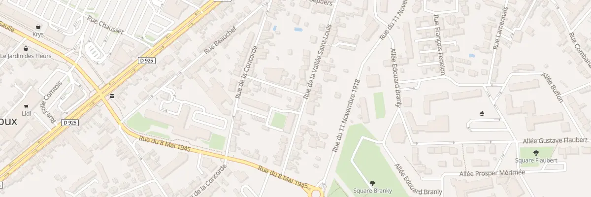 Plan du 34 Rue de la Vallée Saint-Louis à Châteauroux