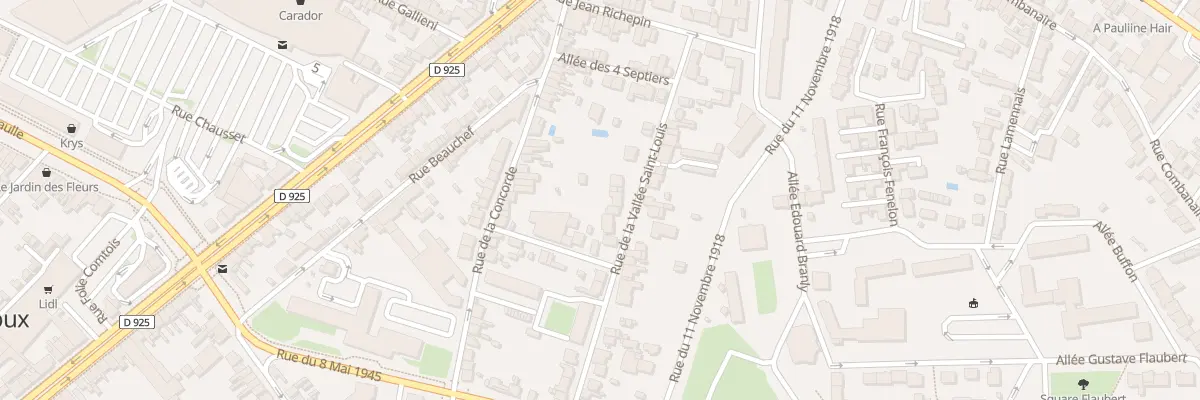 Plan du 24 Rue de la Vallée Saint-Louis à Châteauroux