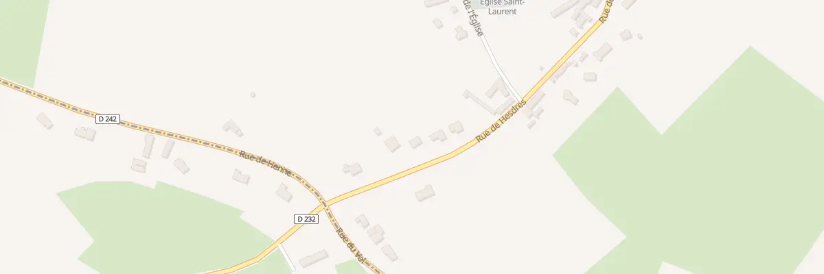 Plan du 2546 Rue de Hesdres à Wierre-Effroy