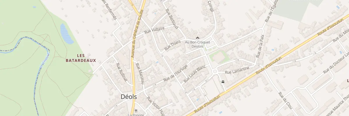 Plan du 27 Rue de l’Horloge à Déols