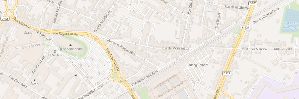 Plan du 26 Rue de Mousseaux à Châteauroux