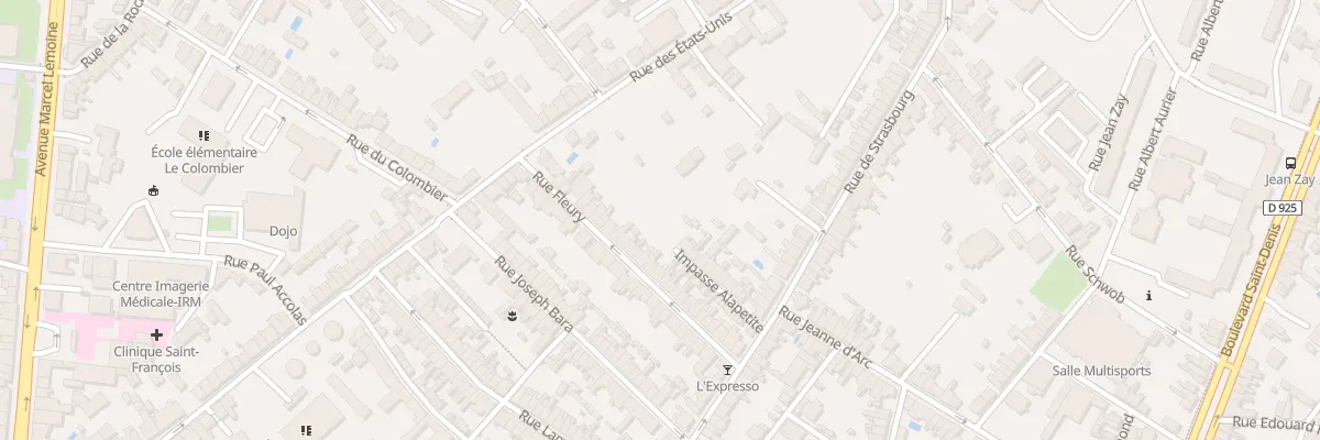Plan du 34 Rue Fleury à Châteauroux