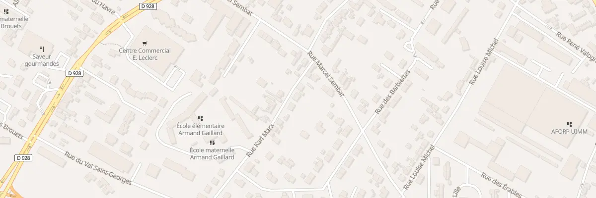 Plan du 3 Rue Karl Marx à Mantes-la-Ville