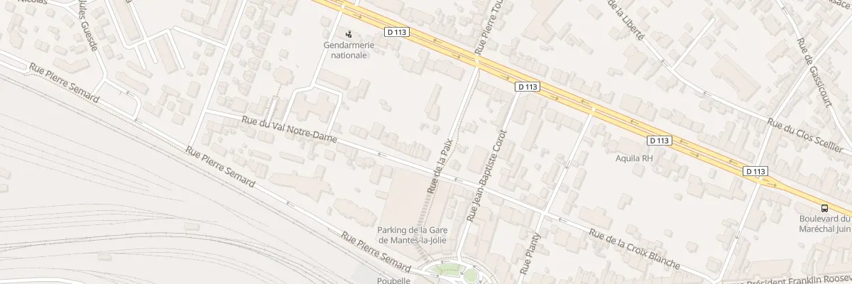 Plan du 40 Rue du Val Notre-dame à Mantes-la-Jolie