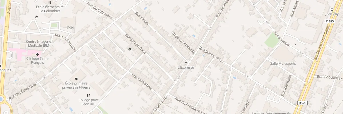 Plan du 9 Rue Fleury à Châteauroux