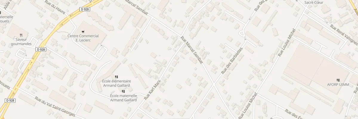 Plan du 1 Rue Karl Marx à Mantes-la-Ville