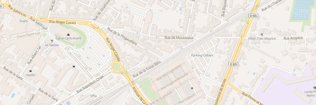 Plan du 35 Rue de la Pingaudière à Châteauroux