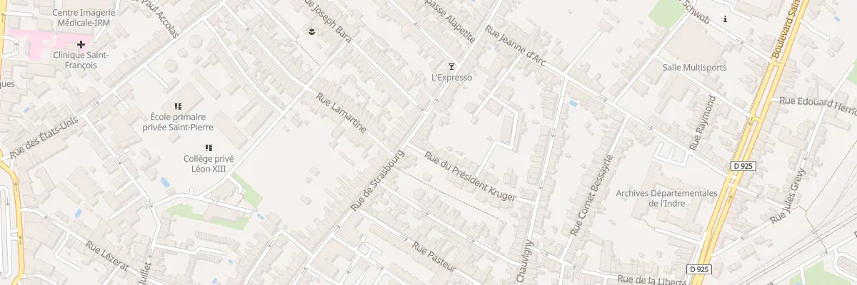 Plan du 78 Rue de Strasbourg à Châteauroux