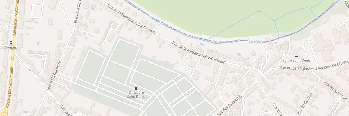 Plan du 35 Rue de la Fontaine St Germain à Châteauroux