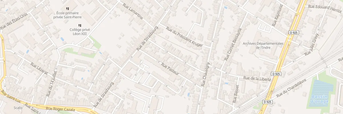 Plan du 22 Rue du Paincourt à Châteauroux