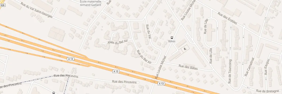 Plan du 7 Rue du Bel Air à Mantes-la-Ville
