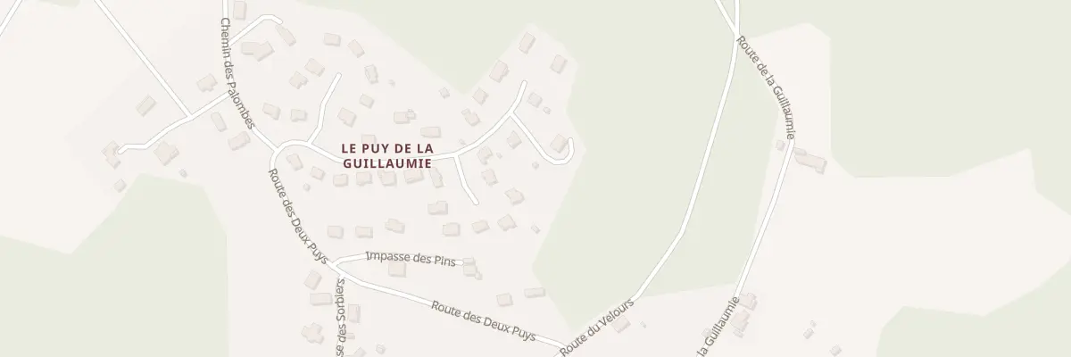 Plan du 553 Le Puy de la Guillaumie à Chameyrat