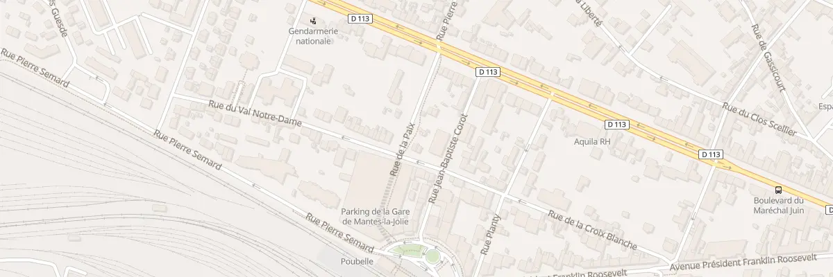 Plan du 1 Rue de la Paix à Mantes-la-Jolie