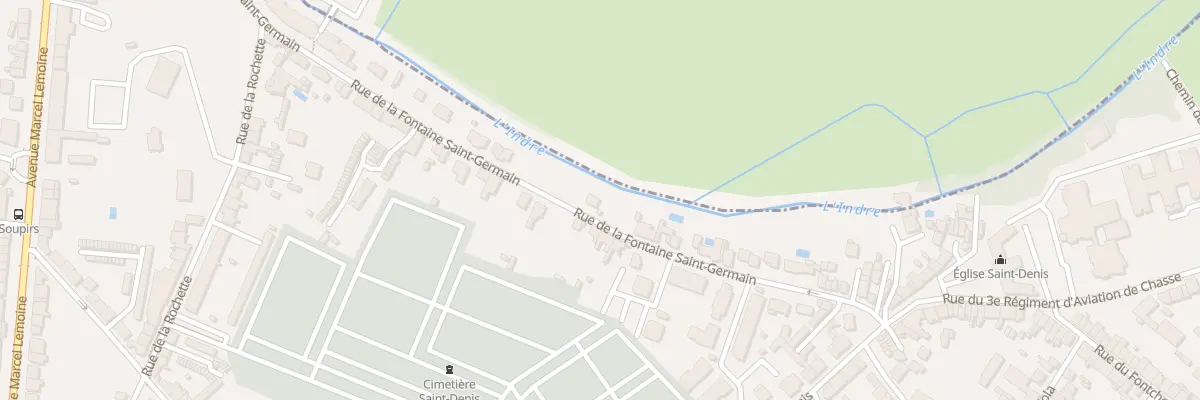 Plan du 68 Rue de la Fontaine St Germain à Châteauroux