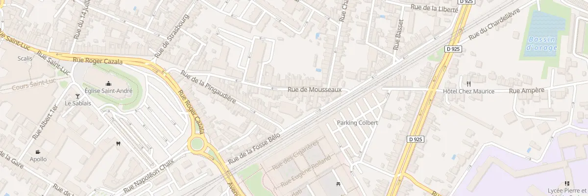 Plan du 42 Rue de Mousseaux à Châteauroux