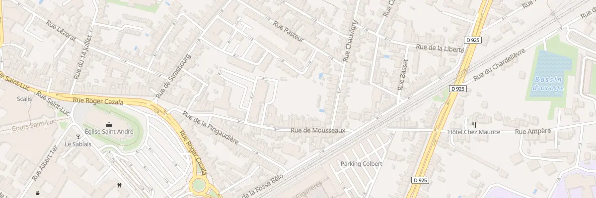 Plan du 51 Rue de Mousseaux à Châteauroux