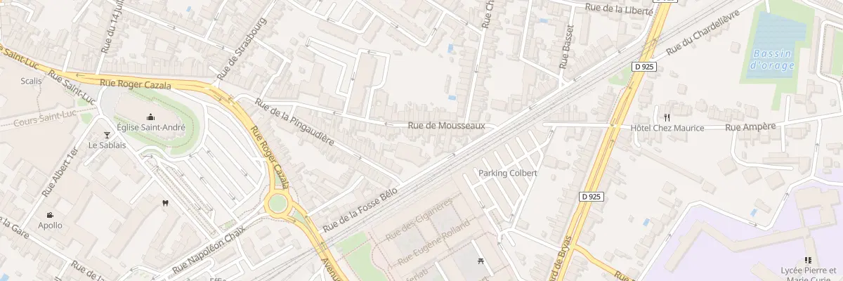 Plan du 44 Rue de Mousseaux à Châteauroux