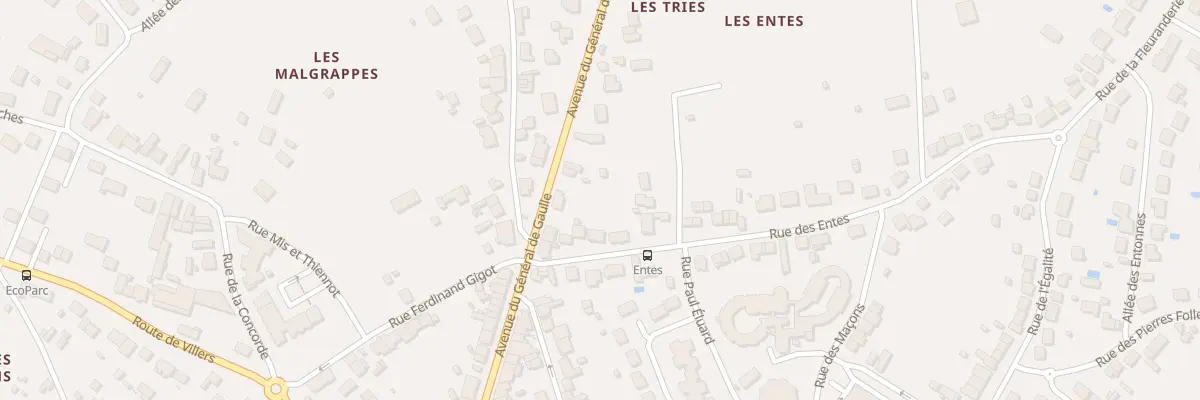 Plan du 44 Rue des Entes à Déols