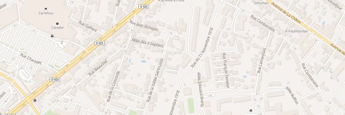 Plan du 9 Rue de la Vallée Saint-Louis à Châteauroux