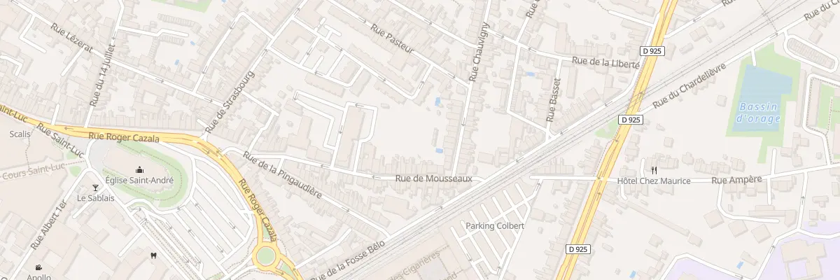 Plan du 57 Rue de Mousseaux à Châteauroux