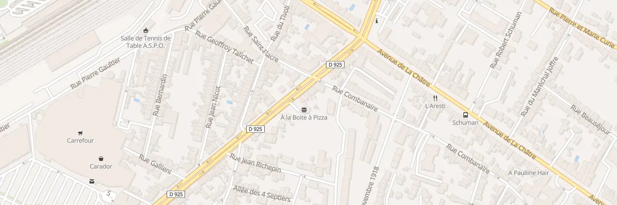 Plan du 25 Bd de Cluis à Châteauroux