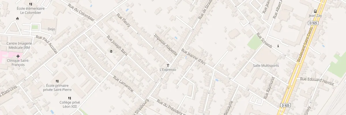 Plan du 125 Rue de Strasbourg à Châteauroux