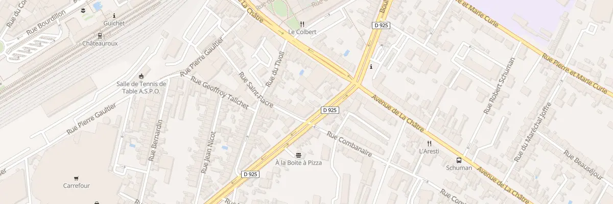 Plan du 12 Bd de Cluis à Châteauroux