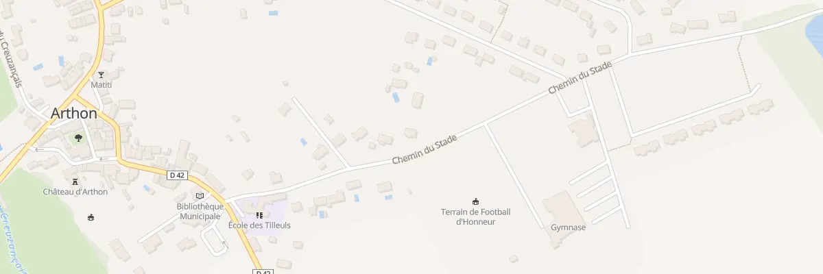 Plan du 15 Che du Stade à Arthon