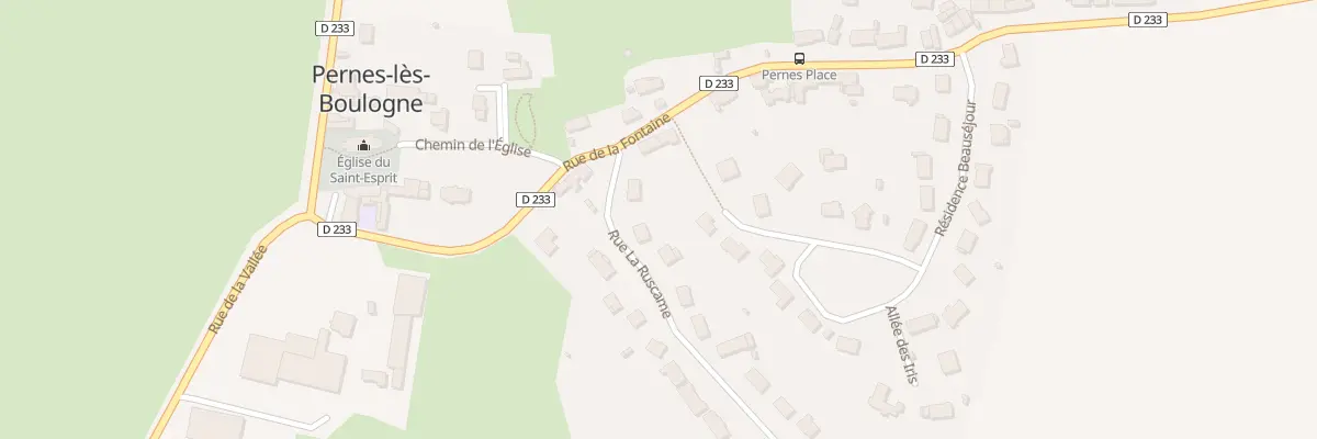 Plan du 33 Rue La Ruscame à Pernes-lès-Boulogne