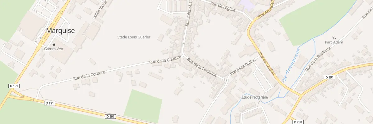 Plan du 8 Rue de la Fontaine à Marquise