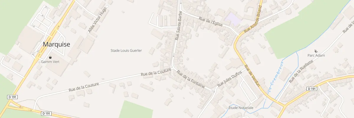 Plan du 35 Rue Sainte Barbe à Marquise