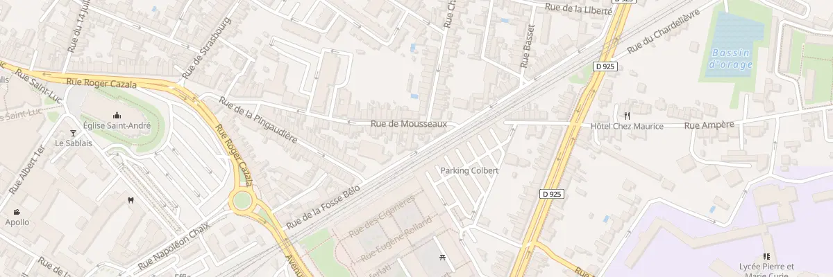 Plan du 56 Rue de Mousseaux à Châteauroux