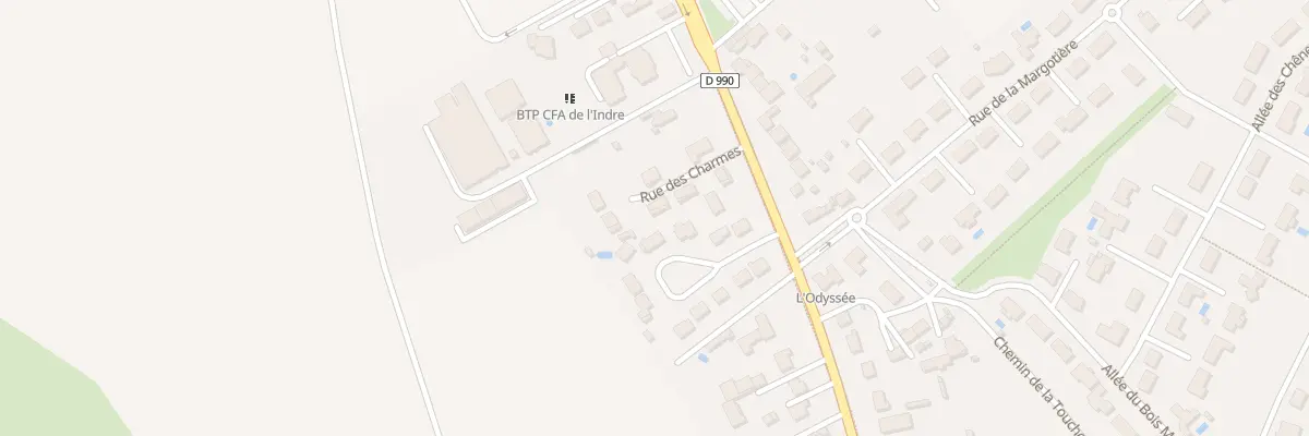 Plan du 6 Rue des Charmes à Châteauroux