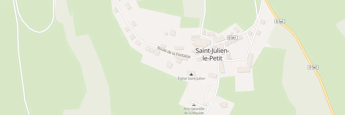 Plan du 5 Rte de la Fontaine à Saint-Julien-le-Petit