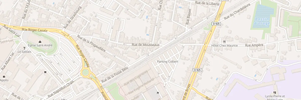 Plan du 58 Rue de Mousseaux à Châteauroux