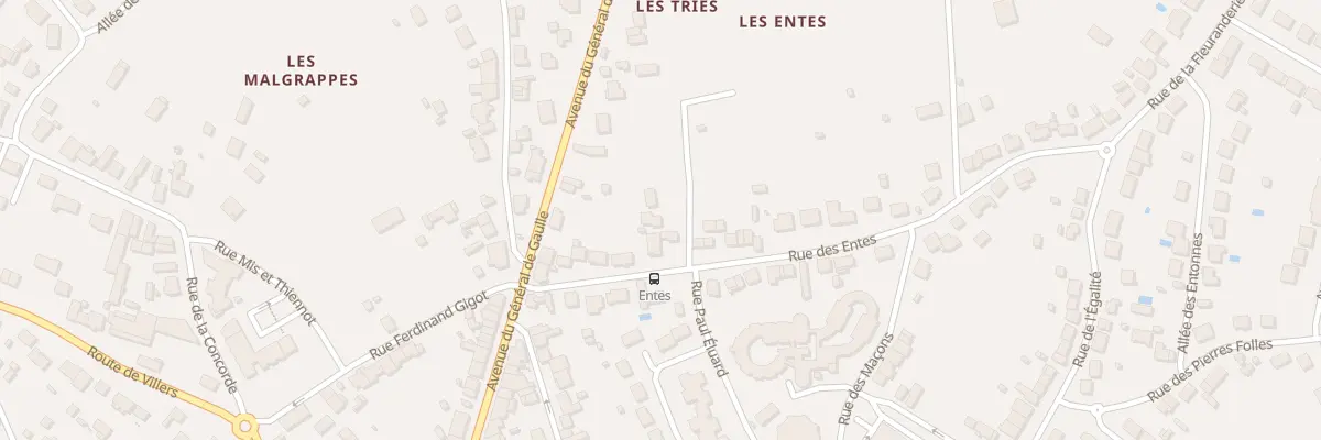 Plan du 38 Rue des Entes à Déols