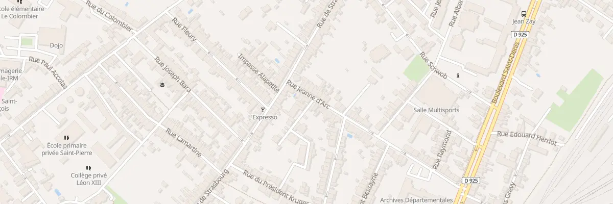 Plan du 43 Rue Jeanne d’Arc à Châteauroux