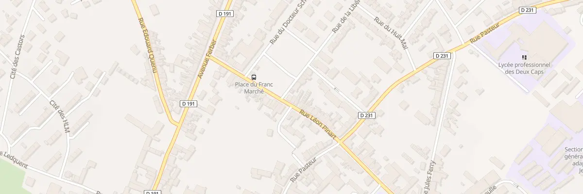 Plan du 15 Rue Léon Pinart à Marquise
