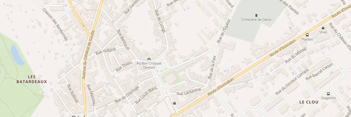 Plan du 3 Rue de l’Egalité à Déols
