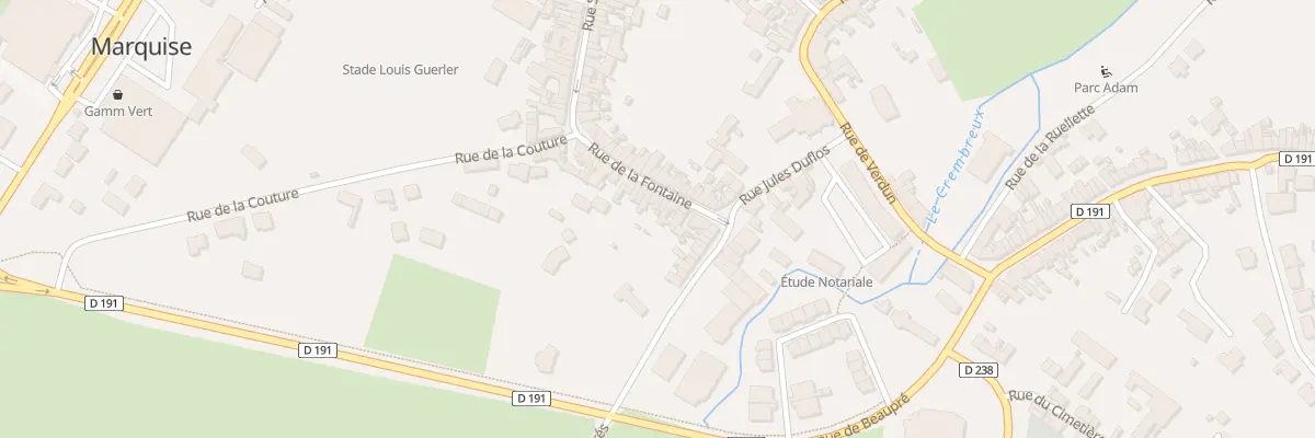 Plan du 32 Rue de la Fontaine à Marquise