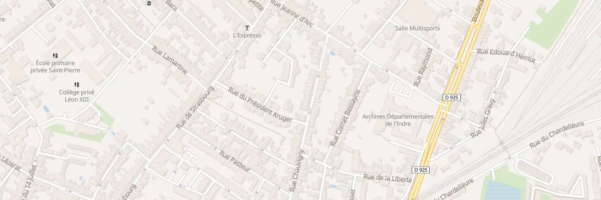 Plan du 59 Rue Chauvigny à Châteauroux