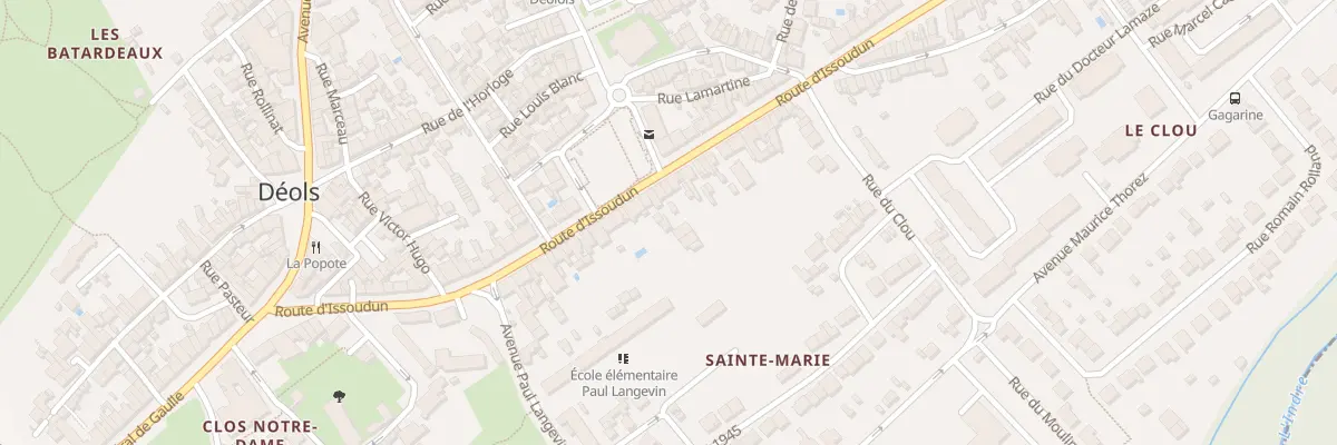 Plan du 54 Rte d’Issoudun à Déols