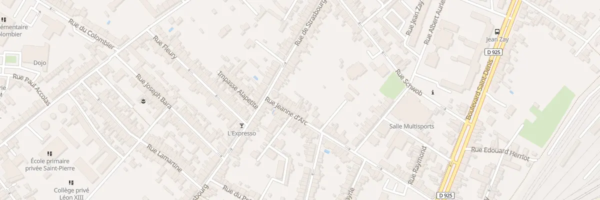 Plan du 60 Rue Jeanne d’Arc à Châteauroux