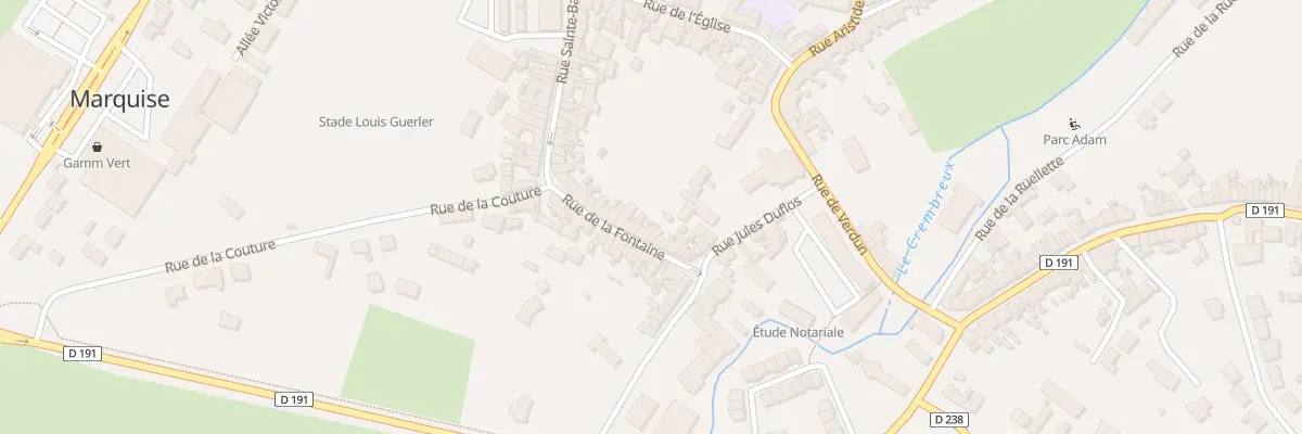 Plan du 23 Rue de la Fontaine à Marquise