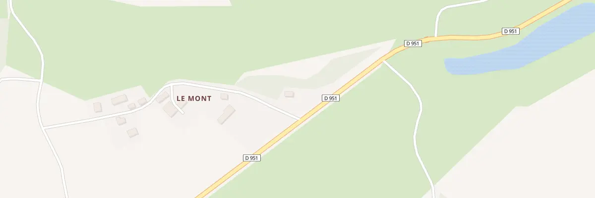 Plan du 16 Le Mont à Villard