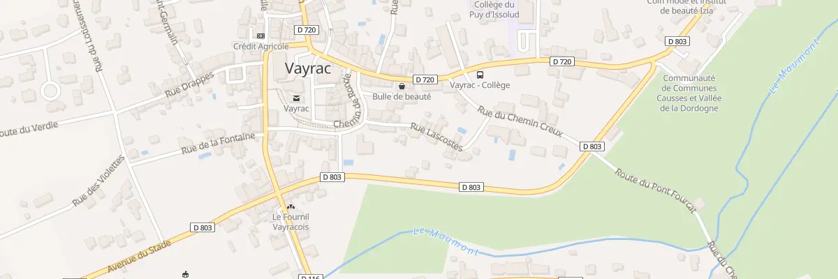 Plan du 70 Rue Lascostes à Vayrac